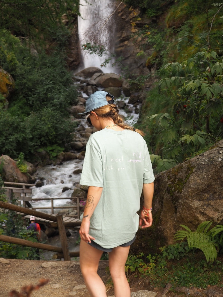 RIDE FIRST - T-shirt Vert Pastel