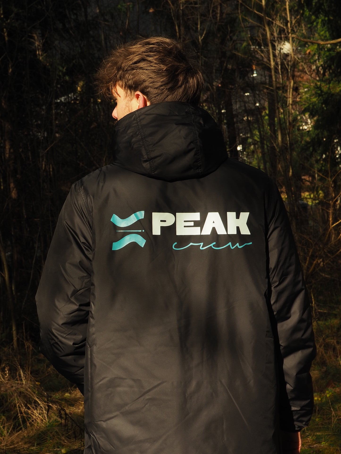 BLACK SUMMIT - Veste Longue Noire Style Parka