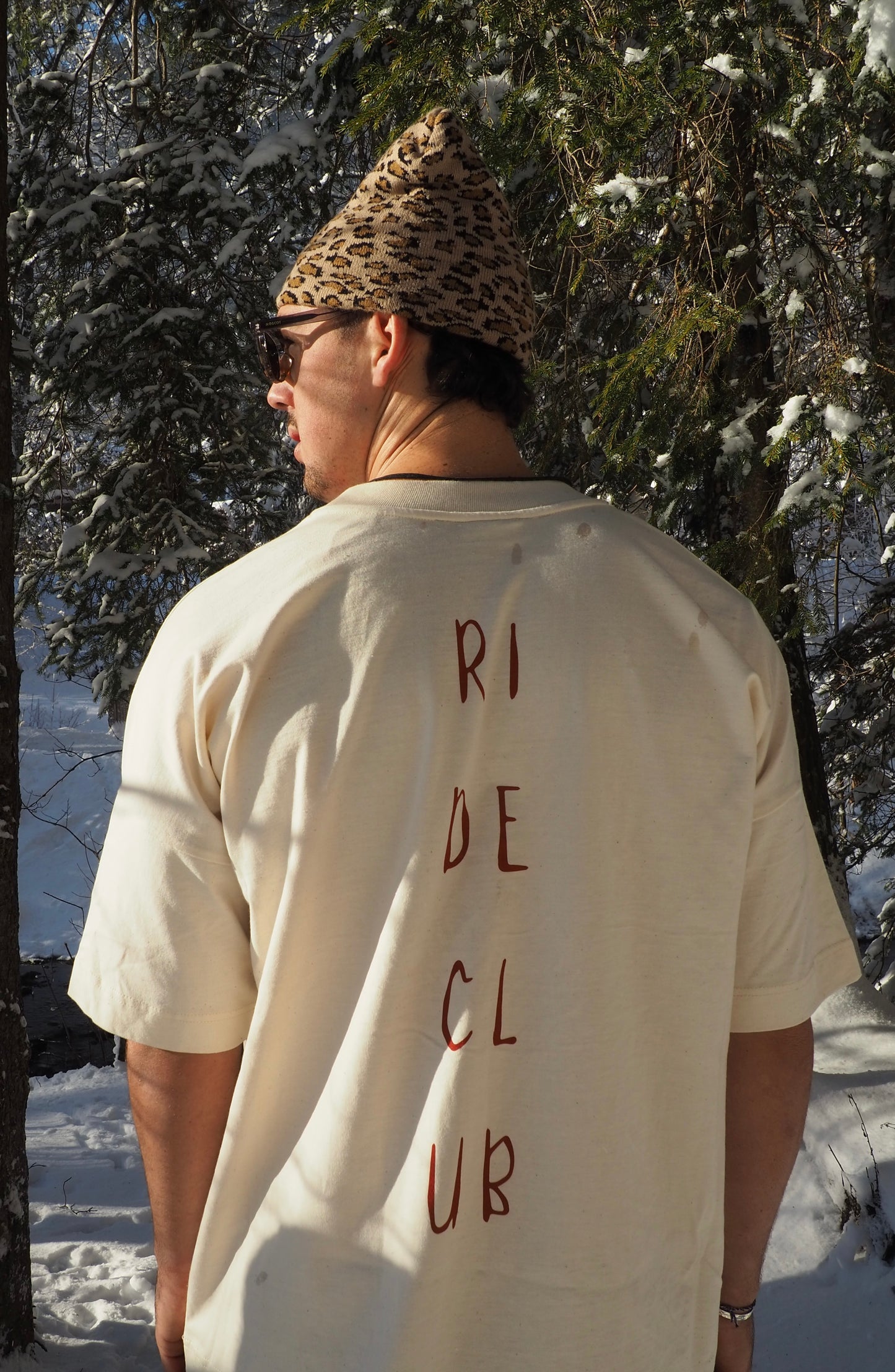 RIDE CLUB - T-shirt Beige Chiné