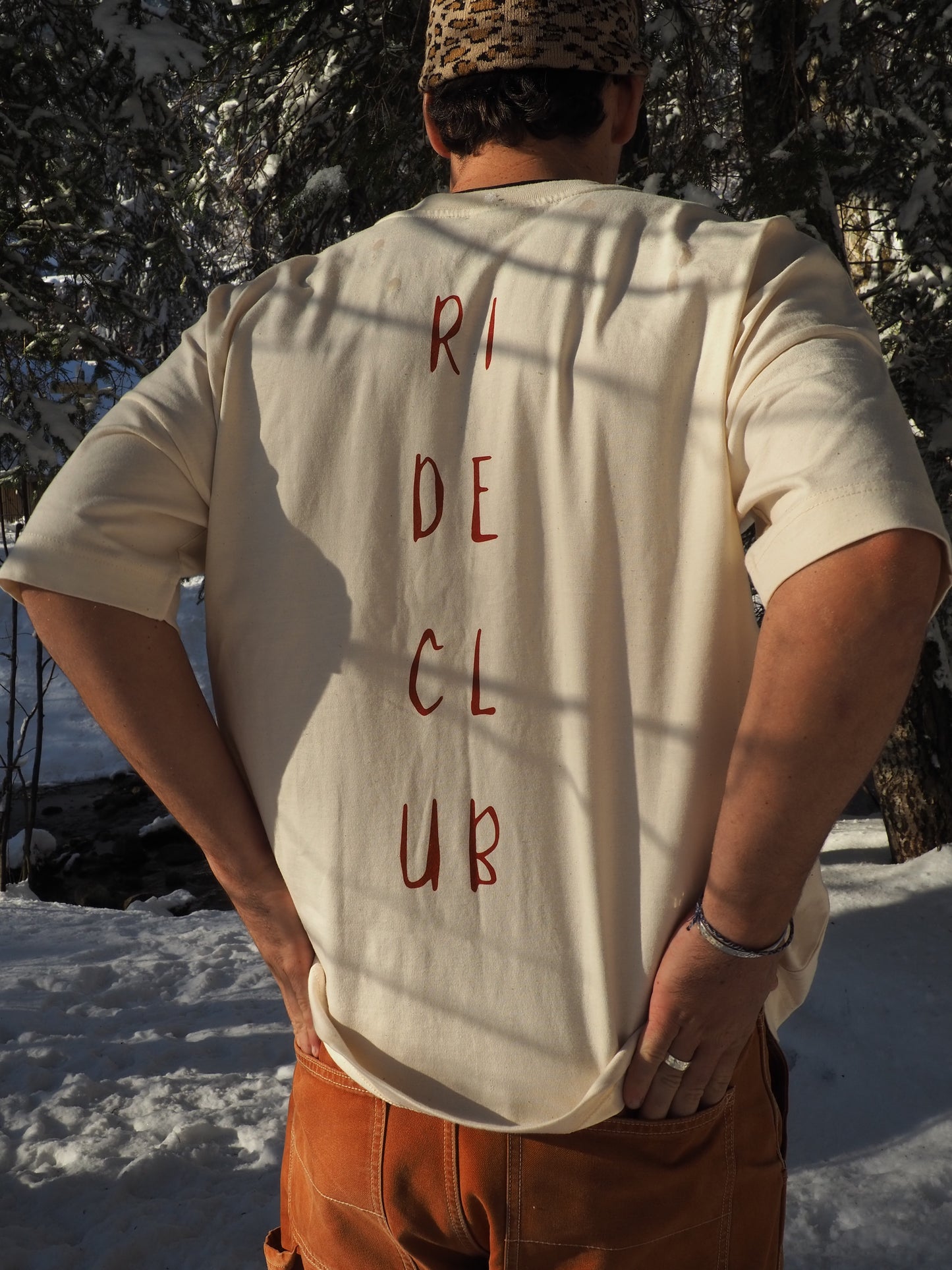 RIDE CLUB - T-shirt Beige Chiné