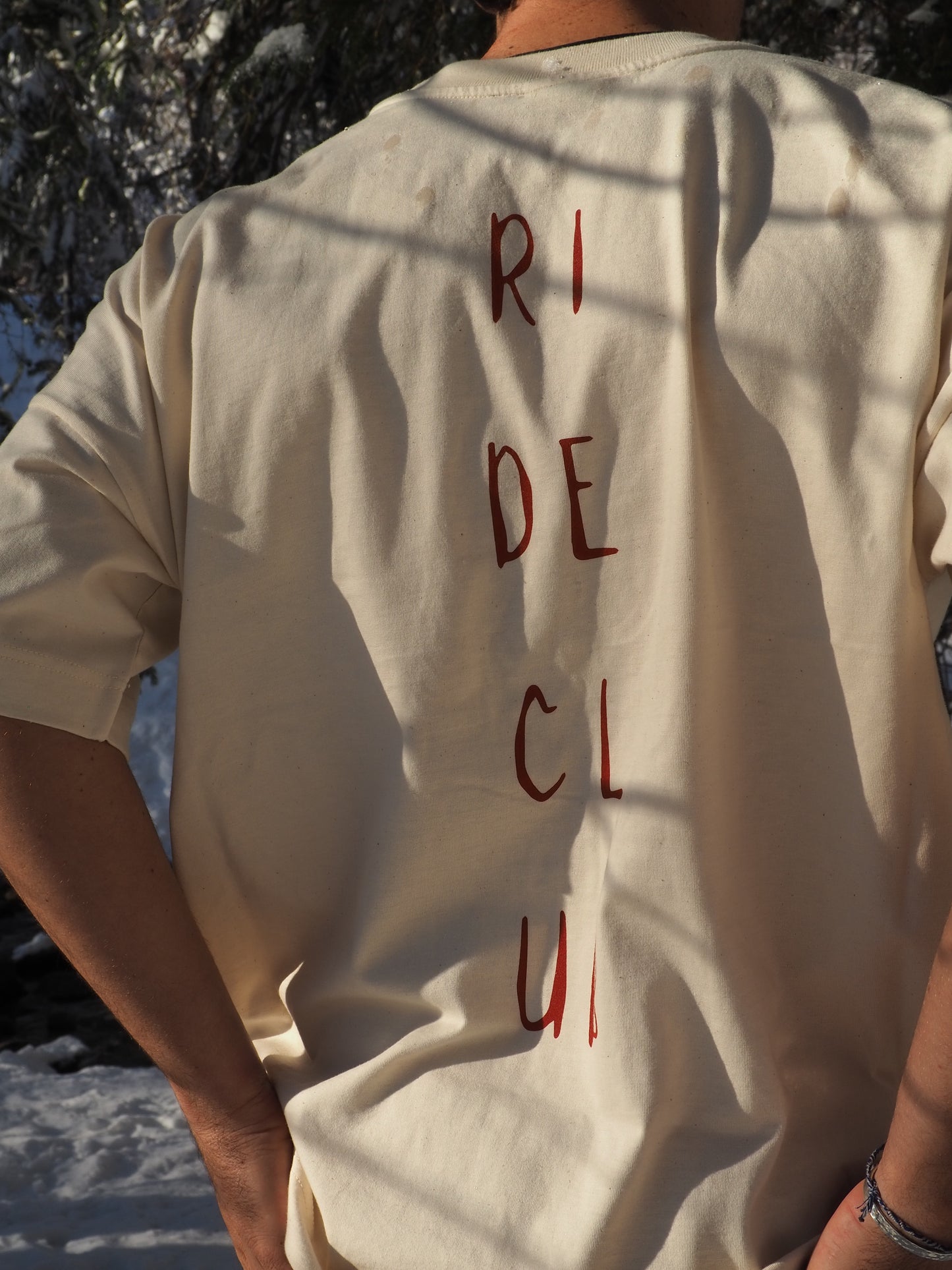 RIDE CLUB - T-shirt Beige Chiné